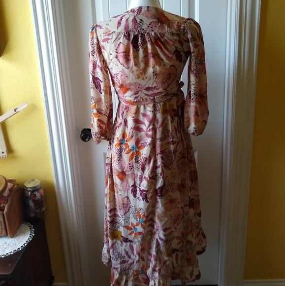 Mi Ami Floral Wrap High Low Dress - Picture 8 of 16